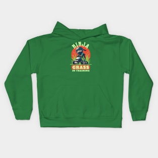 Ninja Grass In Training Kids Hoodie